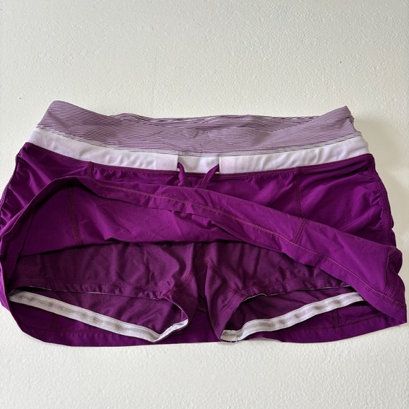 Lululemon Run Energy Athletic Purple Skirt Skort Size 10 - Picture 4 of 12